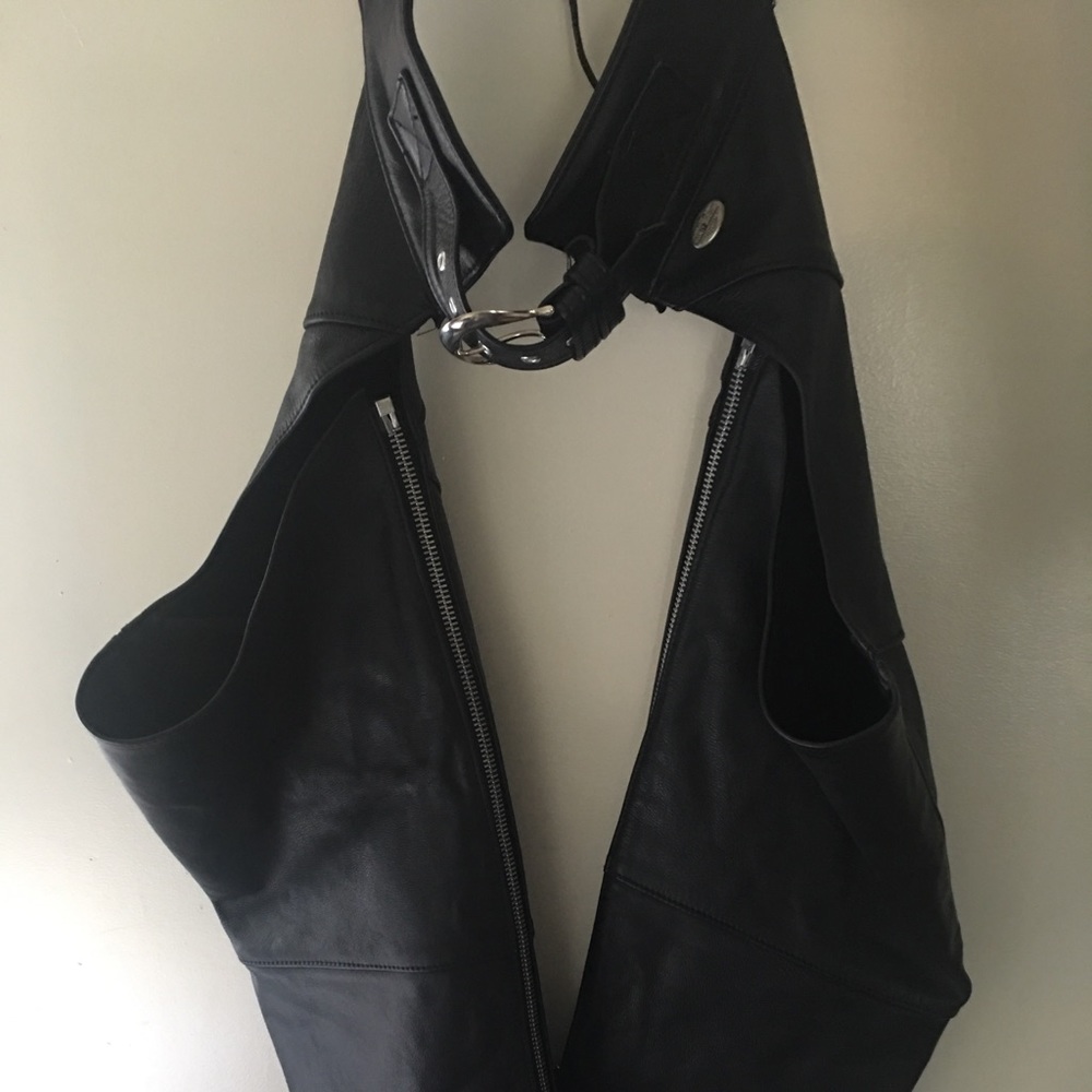 Harley Davidson Riding Chaps Leather Small Womens